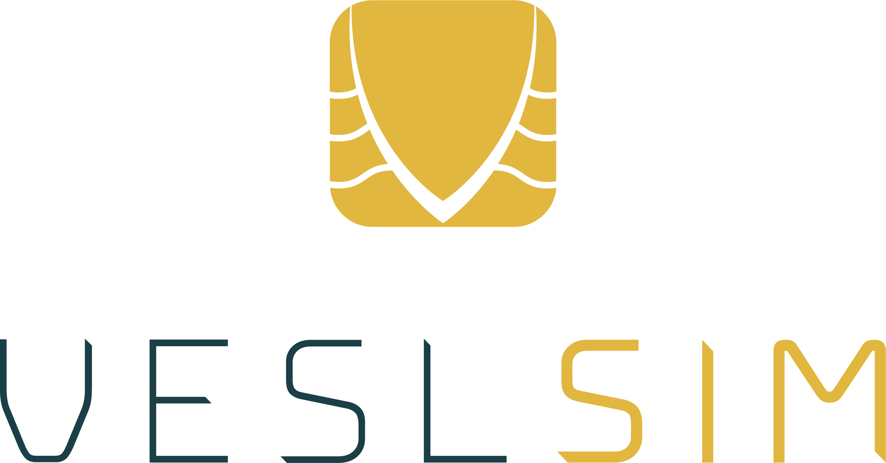 VeslSIM logo, link to website